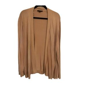 Ann Taylor Caramel Long Cardigan